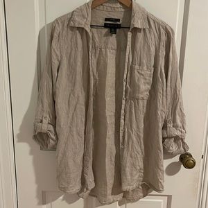 Hemp Pullover Button-Down shirt